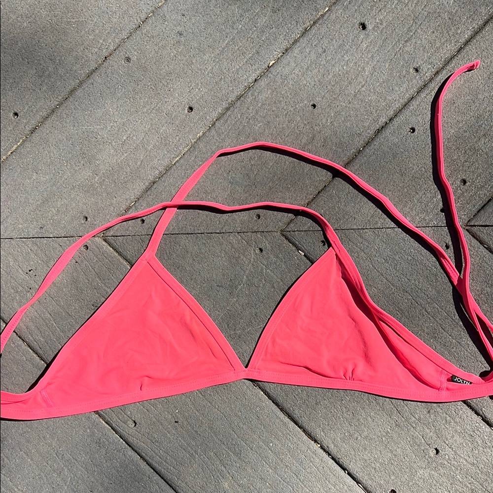 Pink Triangle Bikini Top